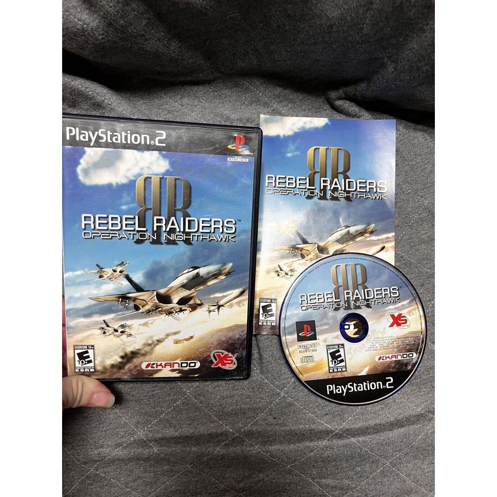Rebel Raiders Operation‎ Nighthawk Sony PlayStation 2 PS2 Complete CIB Blue Disc
